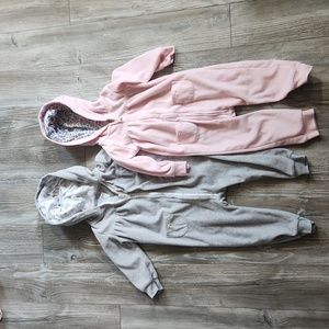 Carter's Fleece Zip Up PJ Set 18 Month x2